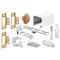 Prime-Line Bi-Fold Closet Door Track Kit, Fits 24in Openings, Roll-Formed Steel Track, Painted White Finish 164684 - alternate 1